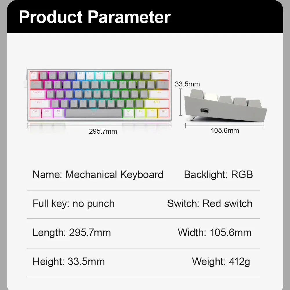 Reprogramme Gon Fizz-Mini Mechanical Keyboard