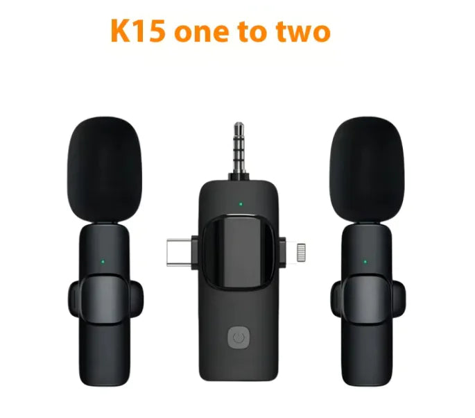 Wireless Collar Clip Microphone Three-in-one Three Connector Mini Microphone 35 Hole